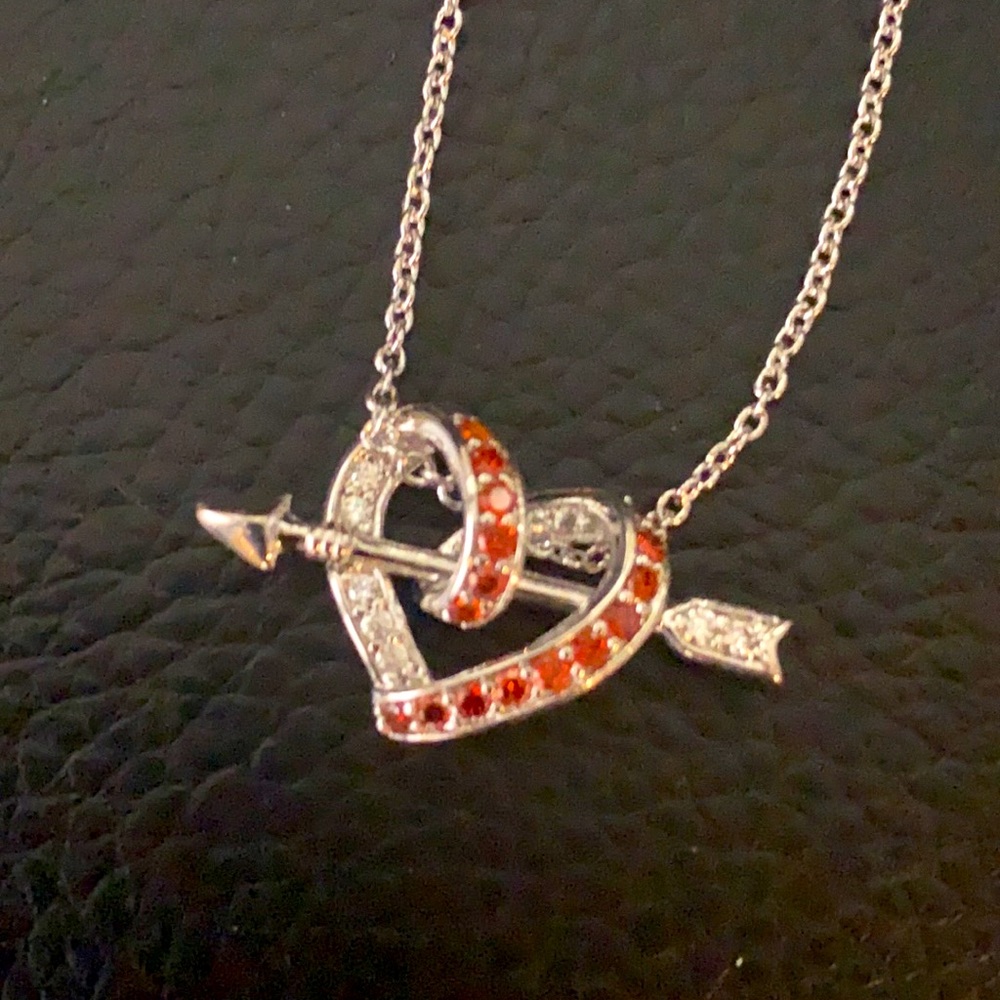 Vancaro new in box dainty heart arrow necklace.